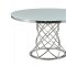 Irene Dining Table 110401 White & Chrome by Coaster w/Options