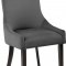 Demi Dining Chair 723 Set of 2 Grey Velvet Fabric by Meridian