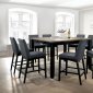 Mariam Counter Ht Dining Set 7Pc CM3375PT in Black & Oak w/Opt