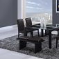 DG081DT Dining Table by Global w/Options in Wenge & Brown