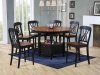 Modern Two-Tone Finish 5Pc Counter Height Dining Set w/Options