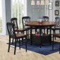 Modern Two-Tone Finish 5Pc Counter Height Dining Set w/Options