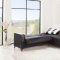 Almira Sectional Sofa in Black Leatherette by Casamode