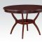 71600 Oswell 5Pc Dining Set in Cherry by Acme w/Black PU Chairs