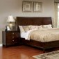 Ferrero CM7483 5Pc Bedroom Set in Brown Cherry Finish w/Options