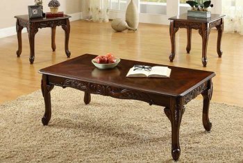 CM4914 Cheshire Coffee Table & 2 End Tables in Cherry [FACT-CM4914-3PK Cheshire]