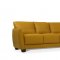 Valeria Sofa 54945 in Mustard Leather by Mi Piace w/Options