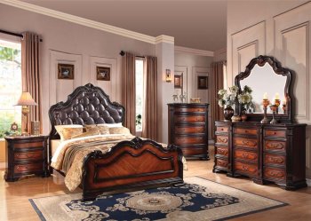 22400 Le Havre Bedroom in Two-Tone Brown by Acme w/Options [AMBS-22400 Le Havre]