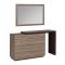 Light Brown Finish Modern Bedroom w/Optional Casegoods