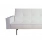 White, Brown or Black Leatherette Modern Sleeper Sofa