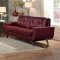 Deryn Sofa 8327RED in Red Leather Gel Match by Homelegance