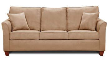 Taupe Microfiber Sofa & Loveseat Set w/Optional Storage Ottoman [UDS-7251-Taupe]