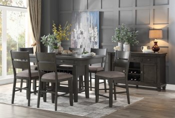 Baresford 7Pc Counter Ht Dining Set 5674 in Gray by Homelegance [HEDS-5674-36-Baresford]