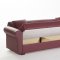 Floris Santa Glory Burgundy Sofa Bed in PU by Sunset