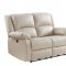 Zuriel Power Motion Sofa 54610 in Beige PU by Acme w/Options