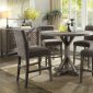 Carmelina Counter Height Dining 5Pc Set 71865 in Gray by Acme