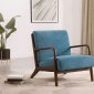 Foster Accent Chair Set of 2 902272 in Blue Fabric by Coaster