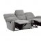 Oswald Motion Sofa & Loveseat 9520GY Gray Fabric - Homelegance