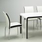 Black & Beige Modern Dining Room Table w/Optional Chairs