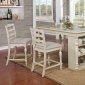 Theresa Counter Ht Dining Table CM3912PT in Antique White