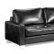 Contemporary White Bycast Leather Sectional Sofa W/Tufted Seats