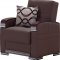 Alpine Sofa Bed in Brown Bonded Leather by Empire w/Options