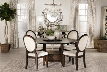 Twyla Dining Table 115101 in Dark Cocoa by Coaster w/Options [CRDS-115101 Twyla]