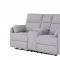 U8571 Power Motion Sofa in Light Gray Fabric by Global w/Options