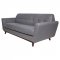 Luray Sofa LL90LGRW in Light Grey Wool by LeisureMod w/Options