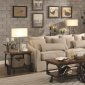 Knottley 500180 Sectional Sofa in Beige Fabric by Coaster