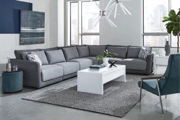 Seanna Sectional Sofa 551441 in Light & Dark Gray by Coaster [CRSS-551441-Seanna]