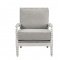 Saraid Accent Chair AC01164 in Gray Linen & Light Oak by Acme