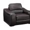 Brown Leather Modern Sofa & Loveseat Set w/Options