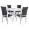 Judd Dining Set 5Pc 109330 in Pearl White by Coaster