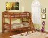 CM-BK524OAK Coney Island Twin/Twin Bunk Bed in Oak