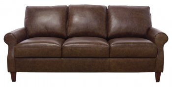 Rachel Sofa & Loveseat Set in Bronx Brown by Luke Leather [LKS-Rachel-3402 Bronx Brown]