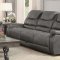 Wyatt Motion Sofa 602451 in Grey Microfiber by Coaster w/Options