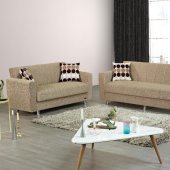 Astoria Sofa Bed & Loveseat Bed Set in Beige by Empire w/Options