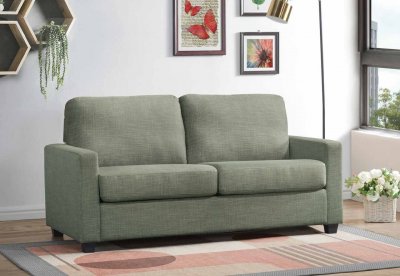 Zenas Sleeper Sofa 57220 in Light Green Fabric by Acme