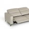 Roslyn Motion Sofa & 2 Chairs Set in Light Grey Leather by VIG