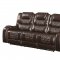 Braylon Motion Sofa 55415 in Brown PU by Acme w/Options