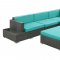 Harbour Outdoor Patio Sectional 6Pc Set Choice of Color - Modway