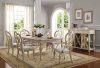 Abelin Dining Table 66060 in Antique White by Acme w/Options