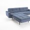 Dublexo Sofa Bed in Indigo by Innovation w/Arms & Wood Legs