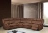 U8303 Motion Sectional Sofa in Chocolate Fabric by Global