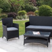 401 Outdoor Patio 4Pc Lounge Set by Poundex w/Options