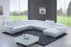 430 Sectional Sofa in White Leather by ESF