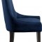 Demi Dining Chair 723 Set of 2 Navy Velvet Fabric by Meridian