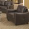 Jasmine Sofa & Loveseat Set in Brown Bonded Leather Match 502731