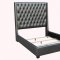 Clifton Upholstered Bed 302036 in Metallic Grey by Coaster